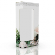 Упаковка для рушників тубус - Квіти (175*355*90 мм)